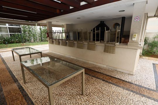 Área comum - Churrasqueira de apartamento à venda com 3 quartos, 109m² em Vila Gilda, Santo André