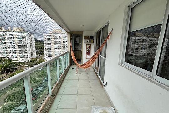 Varanda de apartamento à venda com 3 quartos, 85m² em Recreio dos Bandeirantes, Rio de Janeiro