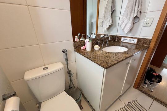 Banheiro do Quarto 1 de apartamento à venda com 3 quartos, 85m² em Recreio dos Bandeirantes, Rio de Janeiro