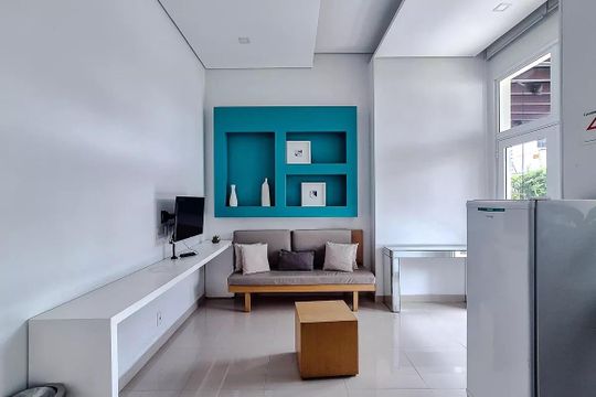 Área comum de apartamento à venda com 1 quarto, 45m² em Várzea da Barra Funda, São Paulo