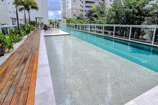 Área comum - Piscina de apartamento à venda com 1 quarto, 45m² em Várzea da Barra Funda, São Paulo