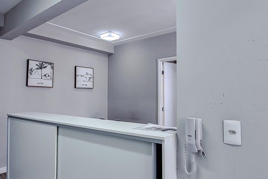 Cozinha de apartamento à venda com 1 quarto, 45m² em Várzea da Barra Funda, São Paulo
