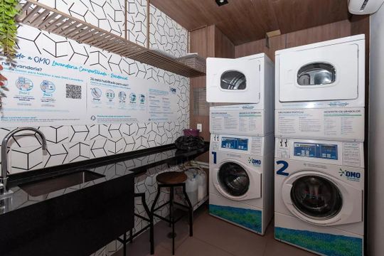 Lavanderia de kitnet/studio para alugar com 1 quarto, 28m² em Perdizes, São Paulo