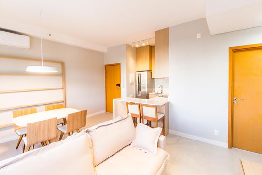 Sala  de apartamento à venda com 2 quartos, 58m² em Centro de Apoio I (alphaville), Santana de Parnaíba