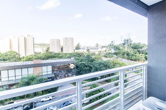 Varanda de apartamento à venda com 2 quartos, 58m² em Centro de Apoio I (alphaville), Santana de Parnaíba