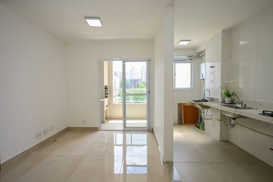 Sala de apartamento para alugar com 2 quartos, 57m² em Paraíso do Morumbi, São Paulo