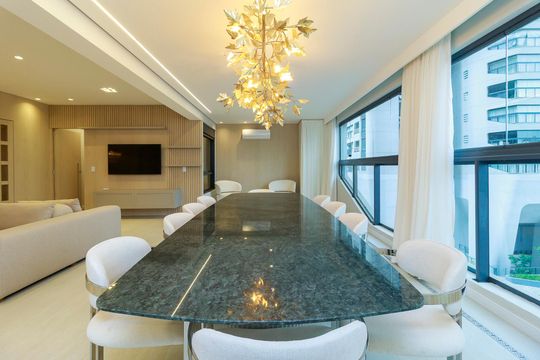 Sala de apartamento para alugar com 3 quartos, 162m² em Chácara Santo Antônio (zona Sul), São Paulo