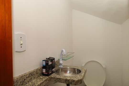 Banheiro 3 - Lavabo de casa de condomínio à venda com 2 quartos, 54m² em Parque Cruzeiro do Sul, São Paulo