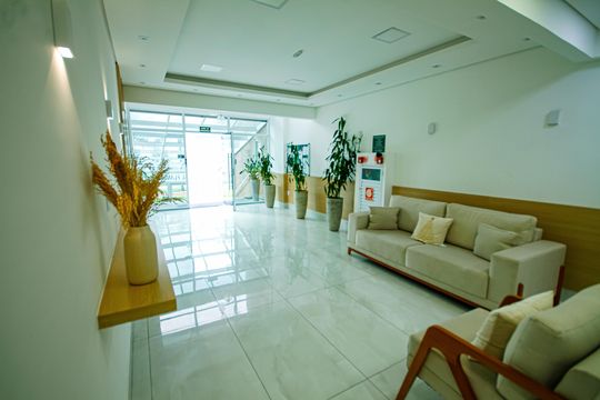Área comum de apartamento para alugar com 1 quarto, 50m² em Balneario Flórida, Praia Grande