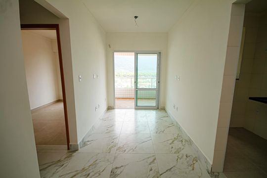 Sala de apartamento para alugar com 1 quarto, 50m² em Balneario Flórida, Praia Grande