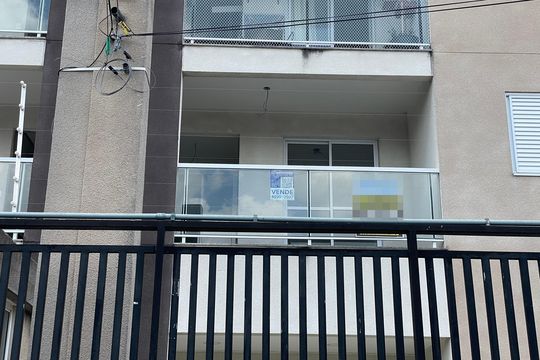 Fachada+Placa  de apartamento à venda com 2 quartos, 54m² em Cidade Antônio Estêvão de Carvalho, São Paulo