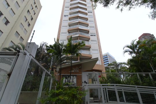 Fachada de apartamento à venda com 1 quarto, 57m² em Vila Olímpia, São Paulo