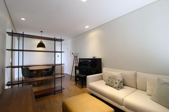 Sala de apartamento à venda com 1 quarto, 57m² em Vila Olímpia, São Paulo