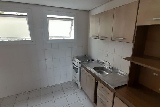 Cozinha de apartamento à venda com 2 quartos, 63m² em Vila Nova, Novo Hamburgo