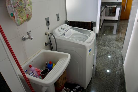 Área de Serviço de apartamento à venda com 4 quartos, 136m² em Luxemburgo, Belo Horizonte