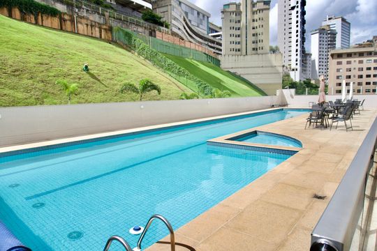Área comum - Piscina de apartamento à venda com 4 quartos, 136m² em Luxemburgo, Belo Horizonte