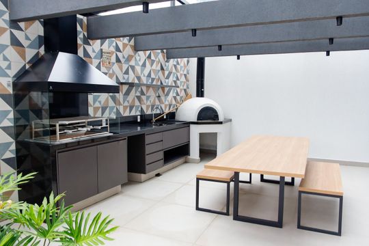 Área comum - Churrasqueira de apartamento para alugar com 3 quartos, 82m² em Vila Osasco, Osasco