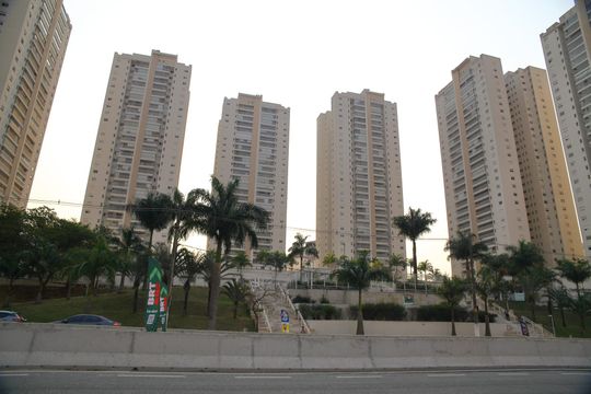 Fachada  de apartamento à venda com 3 quartos, 123m² em Baeta Neves, São Bernardo do Campo