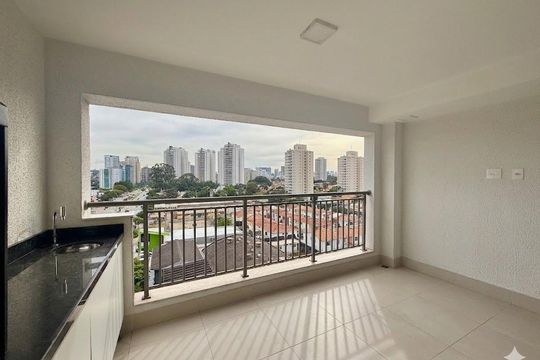 Varanda de apartamento para alugar com 2 quartos, 68m² em Jardim Caravelas, São Paulo