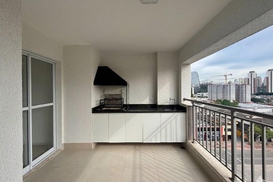 Varanda de apartamento à venda com 2 quartos, 68m² em Jardim Caravelas, São Paulo