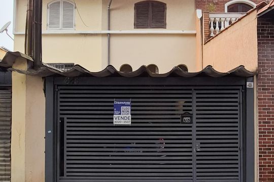 fachada de casa à venda com 2 quartos, 120m² em Vila Euclides, São Bernardo do Campo