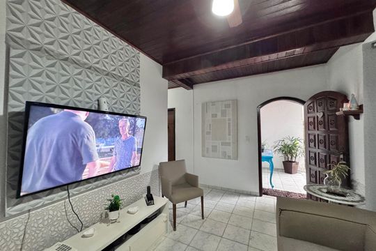 Sala de casa de condomínio à venda com 2 quartos, 92m² em Vargem Pequena, Rio de Janeiro