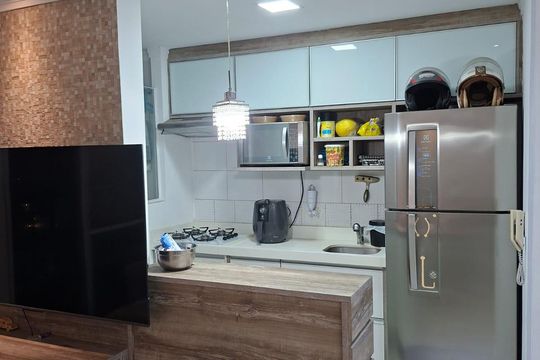 Sala de apartamento à venda com 2 quartos, 56m² em Vila Augusta, Guarulhos
