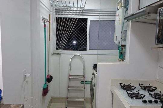 Área de serviço de apartamento à venda com 2 quartos, 56m² em Vila Augusta, Guarulhos
