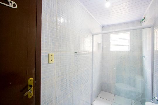 Banheiro do quarto 1 de apartamento à venda com 3 quartos, 84m² em Cidade São Jorge, Santo André