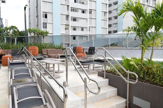 Piscina de kitnet/studio à venda com 1 quarto, 29m² em Jardim Paulista, São Paulo