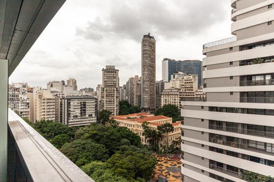 Vista do Studio de kitnet/studio à venda com 1 quarto, 32m² em República, São Paulo