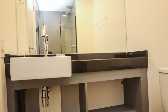 Banheiro da Suite de kitnet/studio para alugar com 1 quarto, 23m² em Cerqueira César, São Paulo