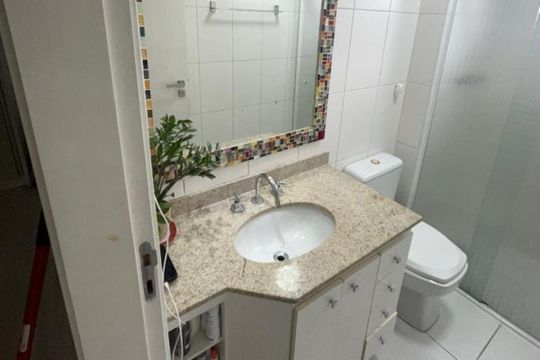 Banheiro de apartamento à venda com 3 quartos, 83m² em Boa Vista, São Caetano do Sul