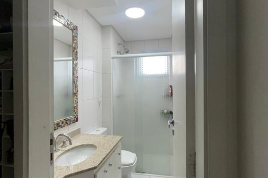 Banheiro de apartamento à venda com 3 quartos, 83m² em Boa Vista, São Caetano do Sul