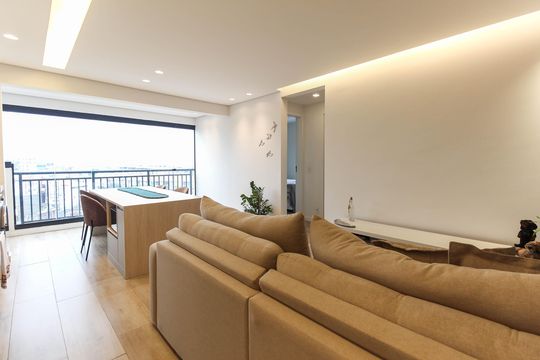 Sala - Cozinha de apartamento à venda com 2 quartos, 46m² em Itaquera, São Paulo