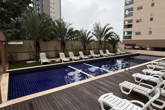 Piscina de apartamento para alugar com 2 quartos, 52m² em Vila Assunção, Santo André