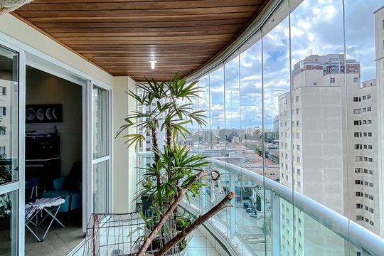 Varanda da Sala de apartamento à venda com 3 quartos, 124m² em Mooca, São Paulo