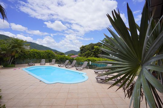 Área comum - Piscina de kitnet/studio para alugar com 1 quarto, 28m² em Santo Antonio de Lisboa, Florianópolis