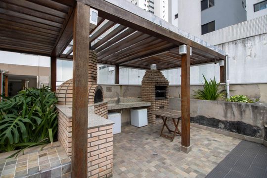 Área comum - Churrasqueira de apartamento à venda com 1 quarto, 45m² em Fazenda Morumbi, São Paulo