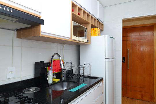 Cozinha de apartamento para alugar com 2 quartos, 48m² em Parada Xv de Novembro, São Paulo