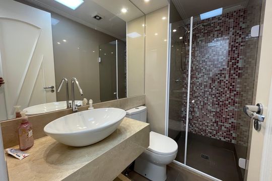 Banheiro 1 de apartamento à venda com 2 quartos, 175m² em Cidade São Francisco, São Paulo