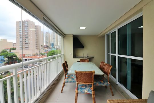 Varanda gourmet de apartamento à venda com 3 quartos, 94m² em Centro, São Bernardo do Campo