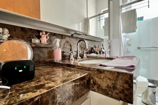 banho de apartamento à venda com 4 quartos, 120m² em Santo Agostinho, Belo Horizonte