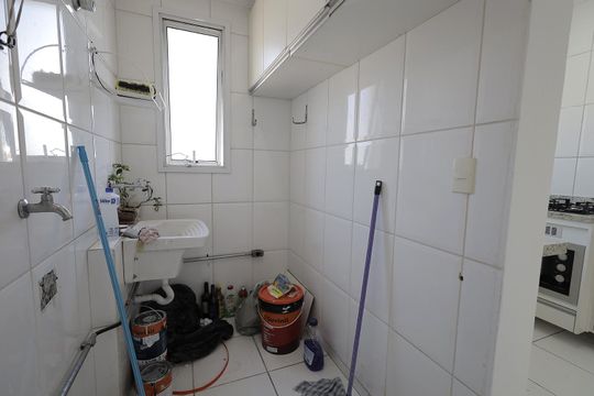 Área de Serviço de apartamento para alugar com 3 quartos, 97m² em Campestre, Santo André