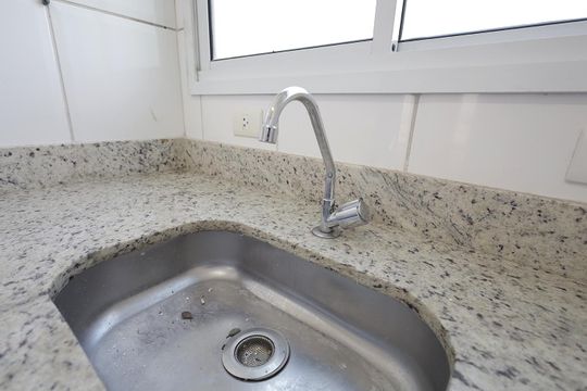 Cozinha de apartamento para alugar com 3 quartos, 97m² em Campestre, Santo André