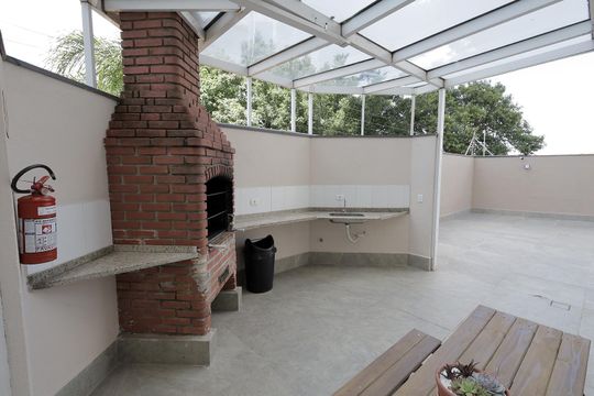 Área comum - Churrasqueira de apartamento para alugar com 3 quartos, 97m² em Campestre, Santo André