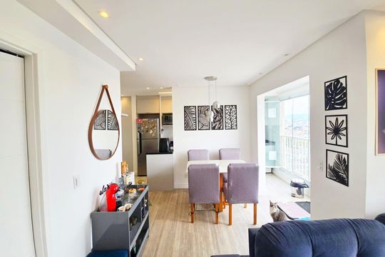 Sala de apartamento à venda com 1 quarto, 43m² em Vila São João, Guarulhos