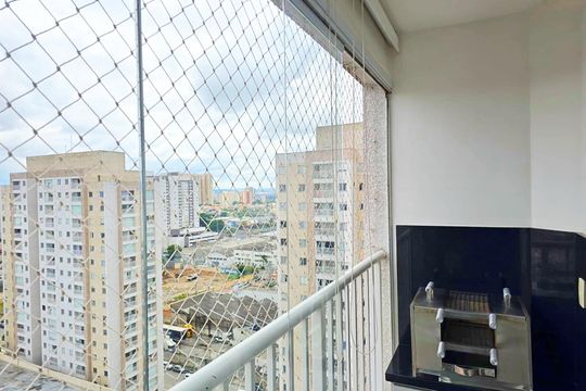 Varanda Sala de apartamento à venda com 1 quarto, 43m² em Vila São João, Guarulhos