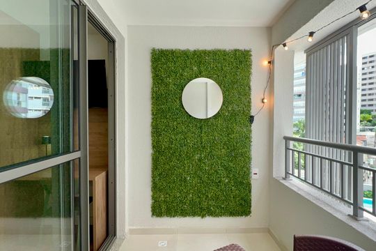 Varanda de kitnet/studio para alugar com 1 quarto, 25m² em Pompeia, São Paulo