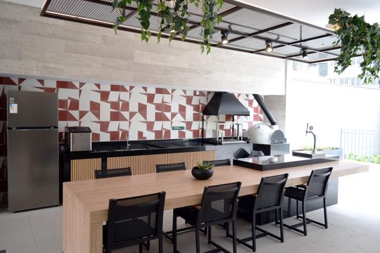 Área comum de kitnet/studio à venda com 1 quarto, 27m² em Pompeia, São Paulo